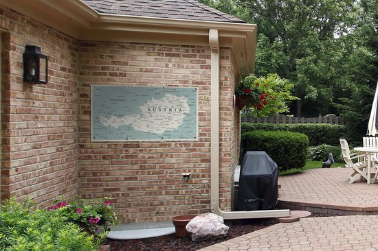 Carte Vintage de l'Autriche 120x80 cm