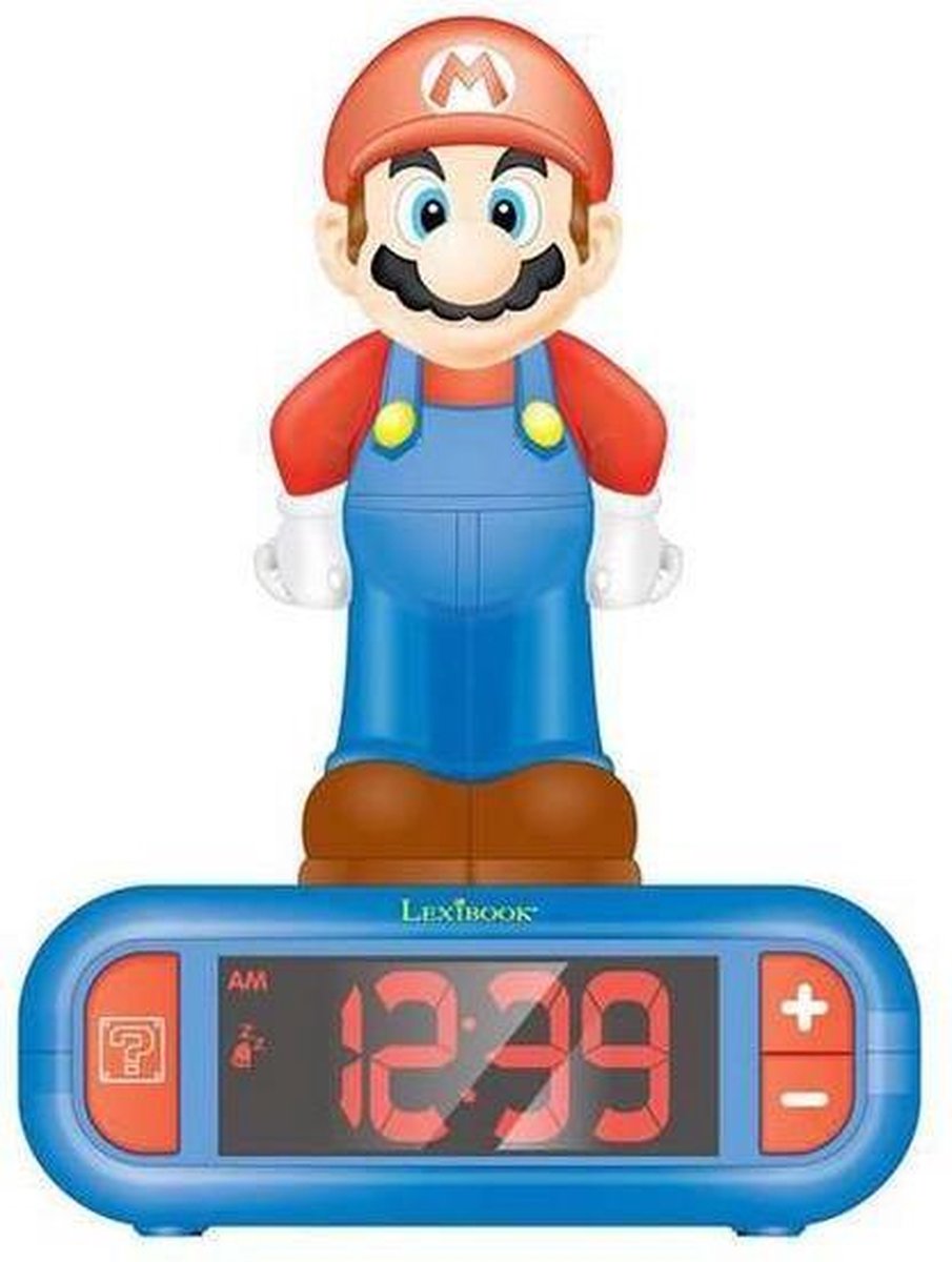 Réveil et veilleuse Super Mario avec sons 3D | bol