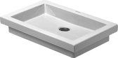 Duravit 2nd floor opbouwwastafel 58x41.5cm zonder overloop zonder kraangat wit