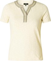 YESTA Lievia Jersey Shirt - Sandy White - maat 1(48)