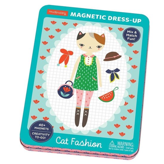 Mudpuppy magneetboek Dress Up Cat fashion Games bol