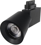 LED Railspot 32W 38 ° driefasig ZWART - Warm wit licht