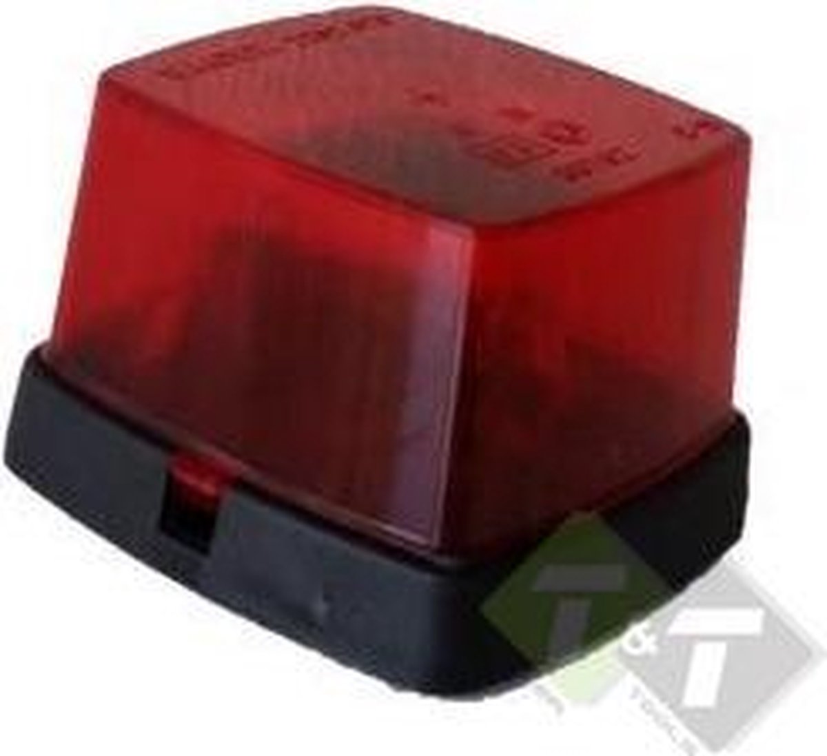Zijmarkeringslamp, Contourlamp rood, 62mm x 66mm, E3 gekeurd