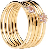 P D Paola 925 Sterling Zilveren Electra Orion Gold Ring  - Goudkleurig