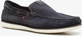 Van Beers suede heren instappers - Blauw - Maat 42 - Echt leer