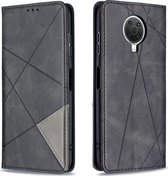 Nokia G20 Hoesje - Mobigear - Rhombus Slim Serie - Kunstlederen Bookcase - Zwart - Hoesje Geschikt Voor Nokia G20