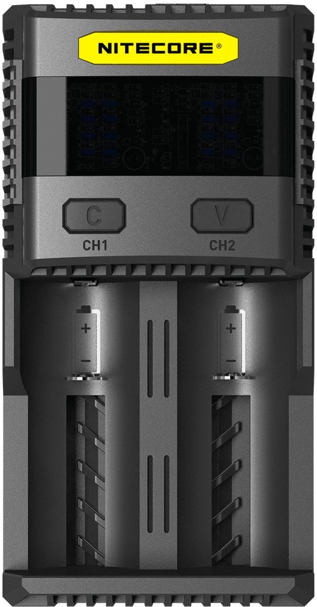Nitecore SC2 SUPERB batterij lader voor Li-ion/Nimh batterijen