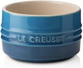 LE CREUSET® - Schaaltje - Schaaltje stapelbaar - Kommetje - Thermoresistent - Stapelbaar - Ideaal voor dessert en hapjes - Vaatwasserbestendig - Aardewerk - Blauw