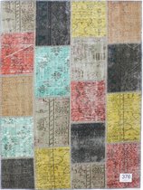 Vloerkleed Vintage 169x228 cm Handgeknoopt Patchwork Tapijt tapijten woonkamer