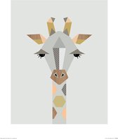 Little Design Haus Poster - Giraffe - 50 X 40 Cm - Multicolor