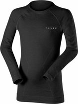 FALKE Maximum Warm Kids Ondergoed Shirt - Zwart - Maat 170-176