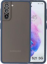 Wicked Narwal | Kleurcombinatie Hard Case voor Samsung Samsung Galaxy S21 Blauw