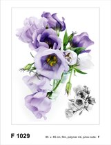 Sanders & Sanders muursticker bloemen paars - 600265 - 65 x 85 cm