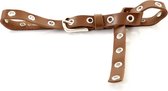 Kidzzbelts Meisjesriem 1985B - Cognac - 85 cm