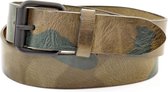 Kidzzbelts Jongenskinderriem Jeans 2127 - Camouflage - 75 cm