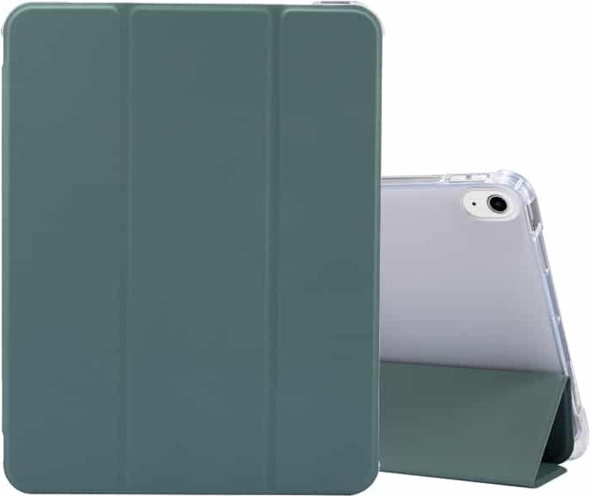 Geschikt Voor iPad Air 6/5/4 Hoes - Air Cover 11 (M3 en M2)/10.9 Inch - Air 6/5/4 Case - Fonu Folio Cover - Shockproof - Met Autowake - Met Standaard - Met Pencil Houder - Dun - Groen