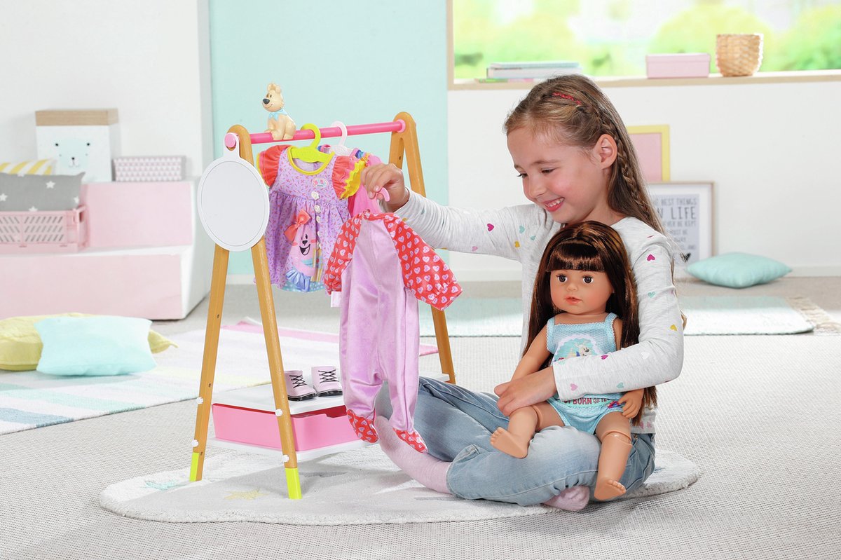 BABY born - Kledingrek - Poppenkleertjes - Incl kledinghangers — afbeelding 20