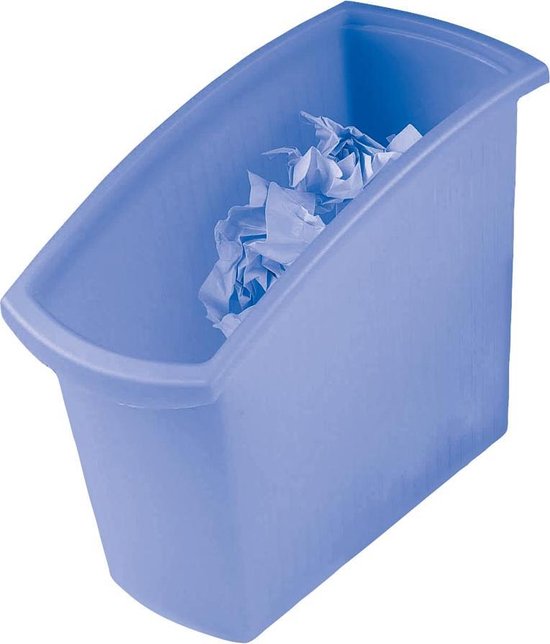 HAN afvalememmers & toebehoren MONDO PAPIERBAK BLAUW TRANSP