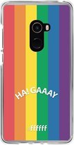 6F hoesje - geschikt voor Xiaomi Mi Mix 2 -  Transparant TPU Case - #LGBT - Ha! Gaaay #ffffff