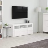 Medina Tv-meubel 120x30x50 cm spaanplaat hoogglans wit