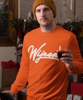 Oranje EK WK Koningsdag Trui Wijnen (MAAT XL - UNISEKS FIT) | Oranje kleding / sweaters | WK Feestkleding