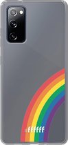 6F hoesje - geschikt voor Samsung Galaxy S20 FE - Transparant TPU Case - #LGBT - Rainbow #ffffff