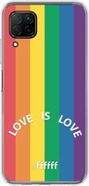 6F hoesje - geschikt voor Huawei P40 Lite -  Transparant TPU Case - #LGBT - Love Is Love #ffffff
