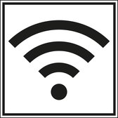 WiFi pictogram sticker 400 x 400 mm