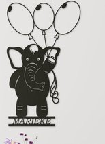 Wanddecoratie kinderen | Olifant met ballonnen