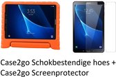 Samsung Galaxy Tab A 10.1 (2016/2018) hoes - Schokbestendige case met handvat + Screenprotector - Oranje