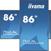 iiyama LH8642UHS-B3 beeldkrant Digitale signage flatscreen 2,17 m (85.6") IPS 4K Ultra HD Zwart Type processor Android 8.0