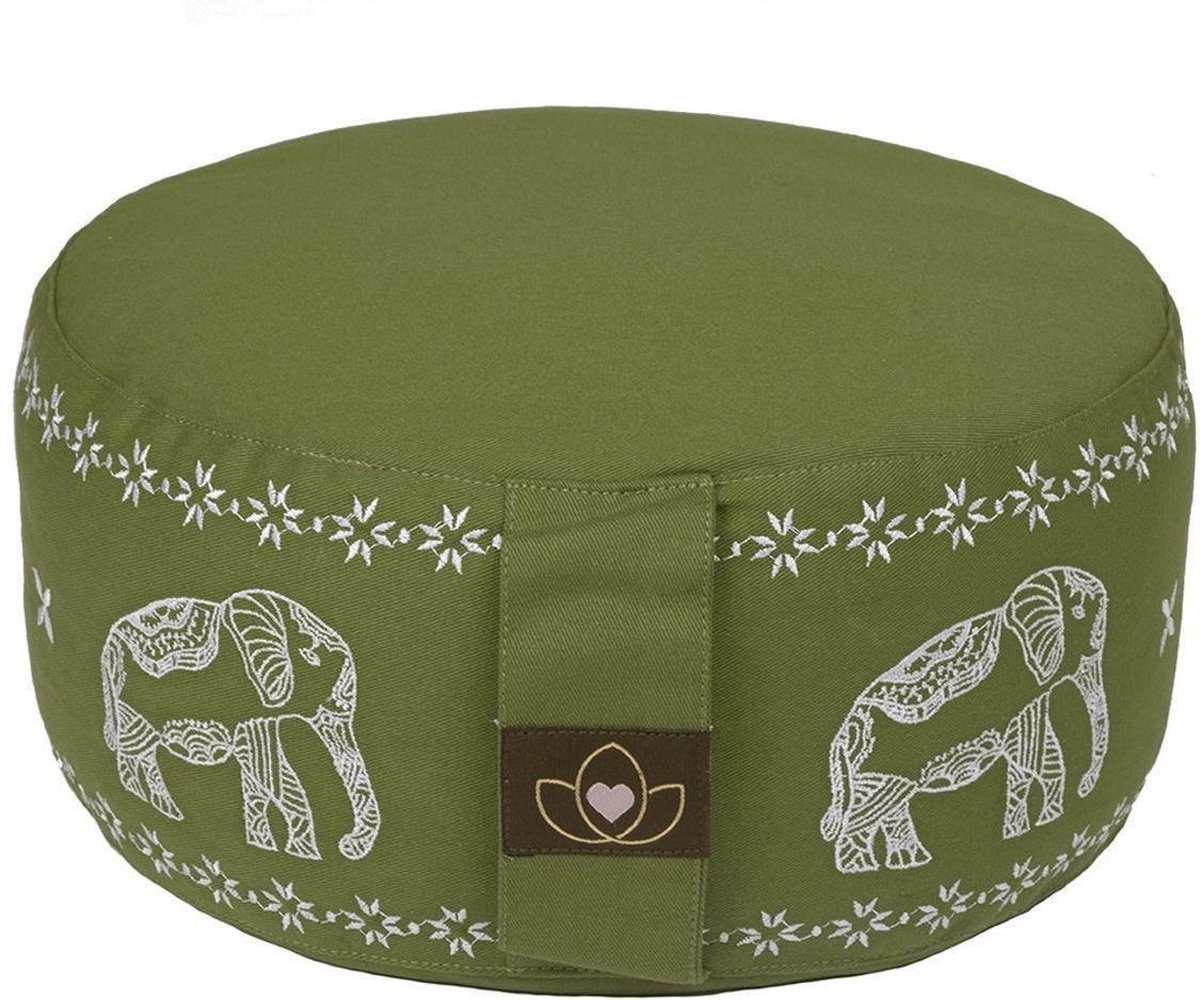 DoYourYoga Rond yogakussen, 30 cm x 15 cm, zwart, wasbare overtrek, gevuld met biologische boekweitschalen (KBA), yogakussen voor yin yoga en DoYourYoga Rond yogakussen, 30 cm x 15 cm, zwart, wasbare overtrek, gevuld met biologische boekweitschalen (KBA), yogakussen voor yin yoga en