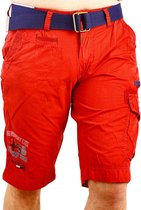 Geographical Norway Korte Broek Heren Bermuda Rood Parodie - XL