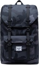 Herschel Little America Mid-Volume - Night Camo / Rrugzak met 17L Opbergvolume - 13" fleece-gevoerd Laptopvak - magnetische sluiting / Beperkte Levenslange Garantie / Camouflagepri