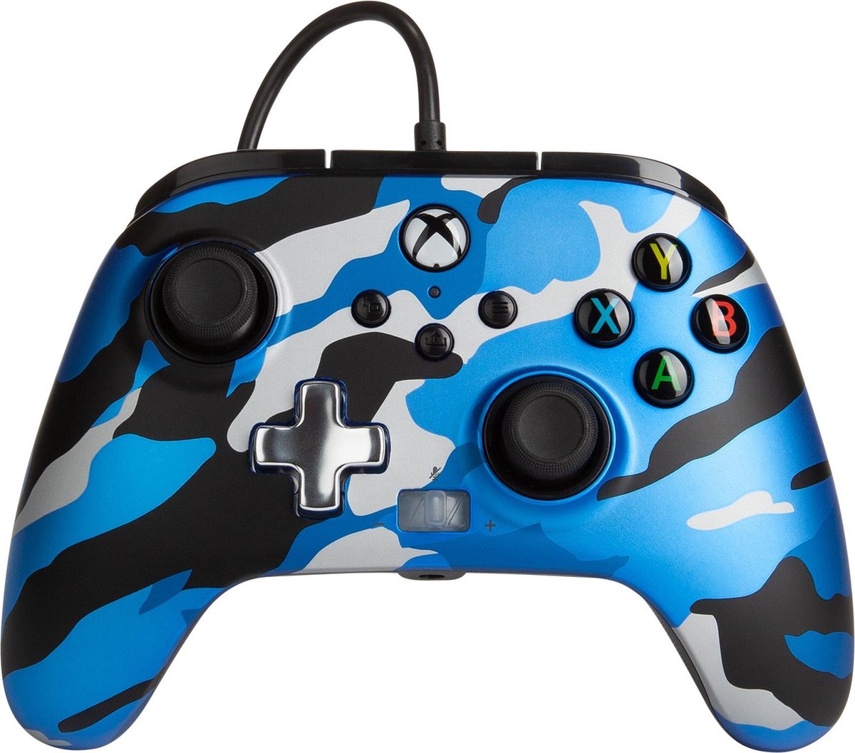 PowerA Geavanceerde Bedrade Controller - Xbox Series X + S & Xbox One - Metallic Blauw Camo - POWERA