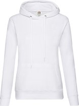 Fruit of the Loom - Lady-Fit Classic Hoodie - Wit - S