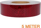 Reflecterende tape ECE R104 ROOD 5 meter