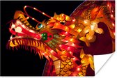 Affiche Une tête lumineuse d'un dragon chinois 60x40 cm - Tirage photo sur Poster (décoration murale salon / chambre)