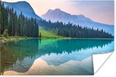 Poster Air calme sur un lac au Canada papier 180x120 cm - Tirage photo sur Poster (décoration murale salon / chambre) / Poster Paysages XXL / Groot format!