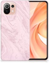 Smartphone hoesje Xiaomi 11 Lite NE 5G | Xiaomi Mi 11 Lite Leuk Hoesje Marble Pink