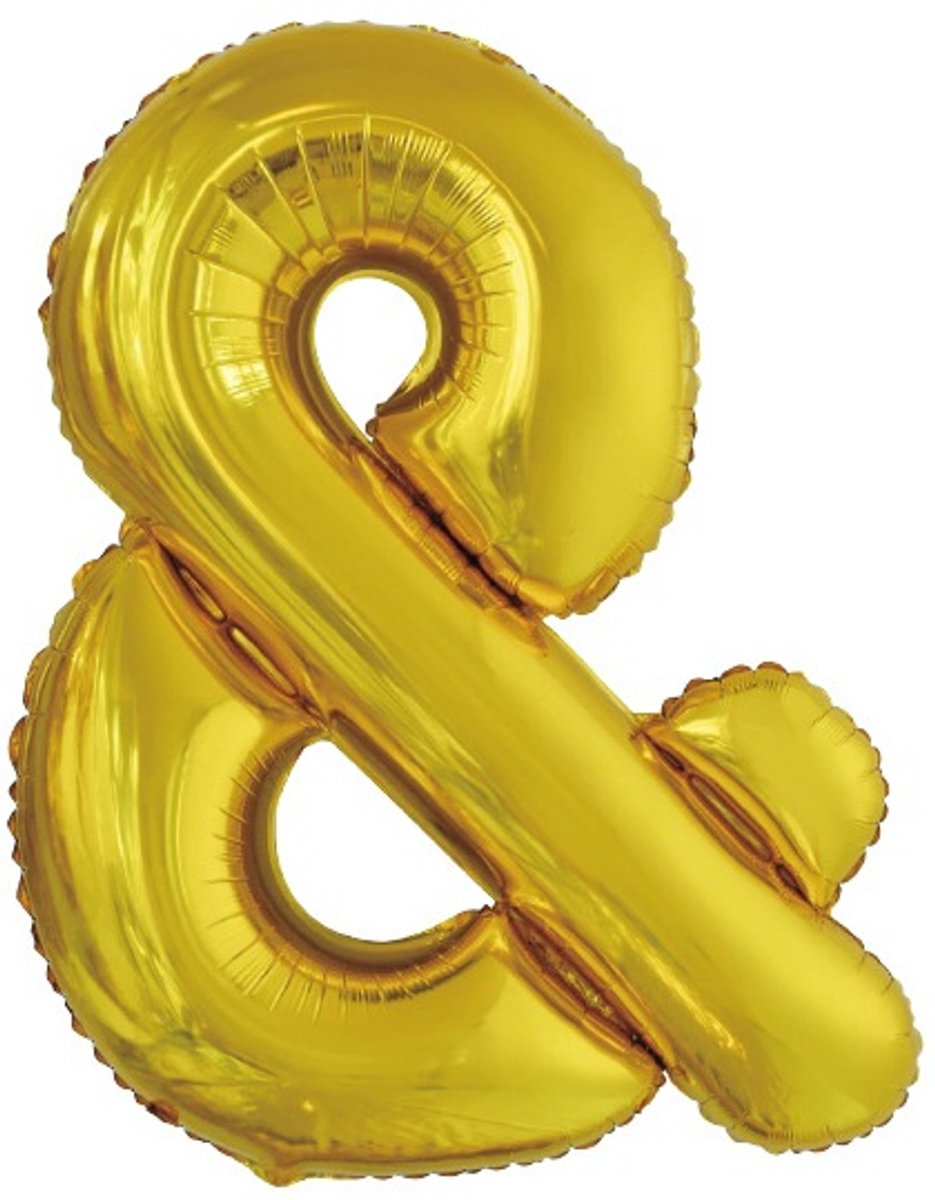 Amscan Folieballon &-teken 86 Cm Goud