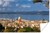 Poster Luchtfoto van de Franse havenplaats Saint-Tropez - 60x40 cm