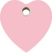 Heart IV plastic dierenpenning medium/gemiddeld 3,01 cm x 3,01 cm RedDingo