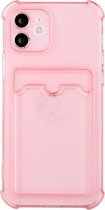 TPU Dropproof beschermende achterkant met kaartsleuf voor iPhone 11 Pro Max (roze)
