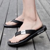 Heren antislip slippers Casual strandschoenen slippers, maat: 40 (zwart)