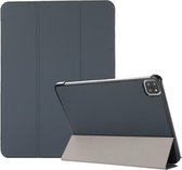 3-vouwen Skin Texture Horizontale Flip TPU + PU lederen tas met houder voor iPad Pro 11 2021 (zwart)
