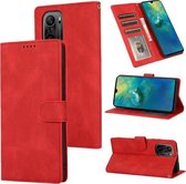 Voor Xiaomi Redmi K40 Pro Fantasy Klassiek Huidgevoel Kalfsleer Textuur Magnetische gesp Horizontale Flip PU lederen tas met houder & kaartsleuf & portemonnee (rood)