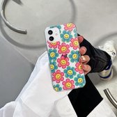 Nauwkeurig gat transparant TPU beschermhoes voor iPhone 11 (zonnebloem)