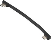 USB-C / Type-C mannelijk naar micro-USB mannelijk OTG-adapterkabel