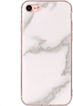 Apple iPhone SE (2020) Hoesje - Mobigear - Marble Serie - TPU Backcover - Wit - Hoesje Geschikt Voor Apple iPhone SE (2020)